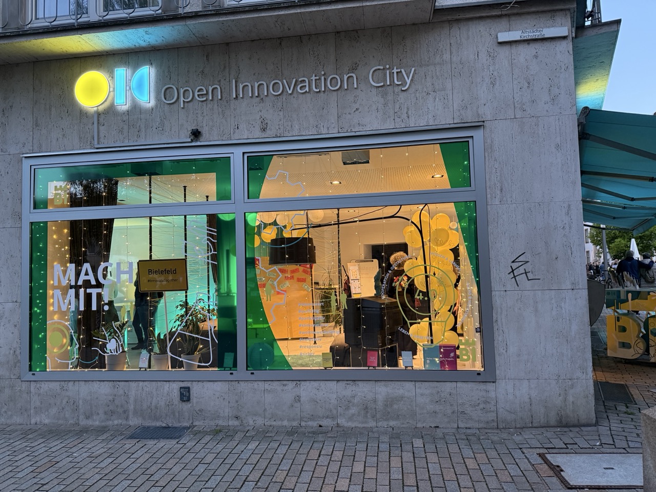 Open Innovation City Bielefeld bei den Nachtansichten 2025